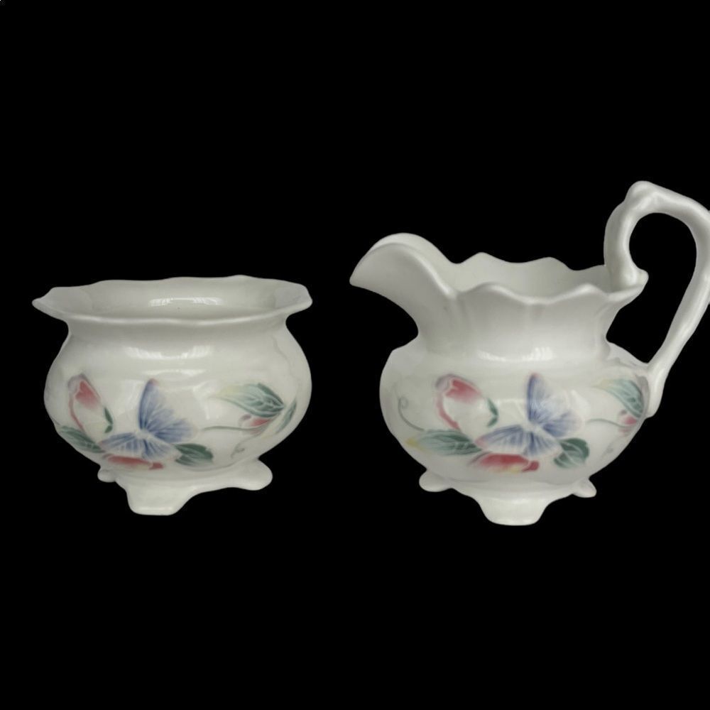 AYNSLEY CHINA PERSONAL CREAMER AND SUGAR‎